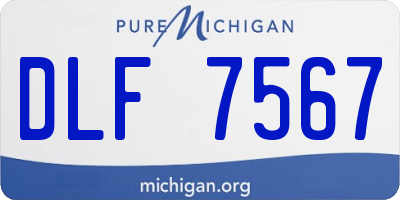 MI license plate DLF7567