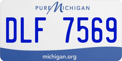 MI license plate DLF7569
