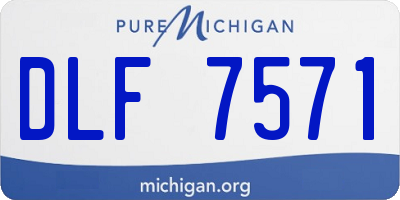MI license plate DLF7571