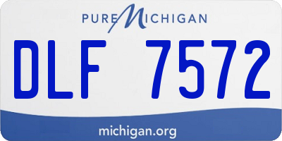 MI license plate DLF7572