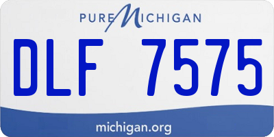 MI license plate DLF7575