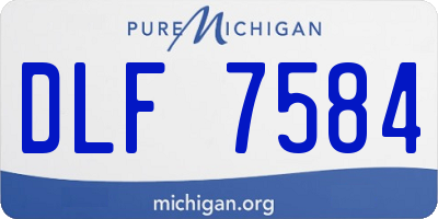 MI license plate DLF7584