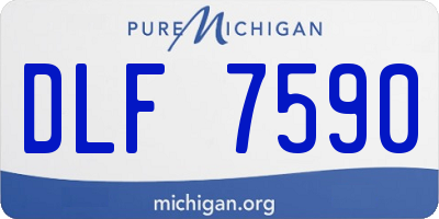 MI license plate DLF7590