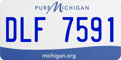 MI license plate DLF7591