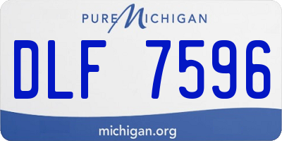 MI license plate DLF7596