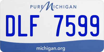 MI license plate DLF7599