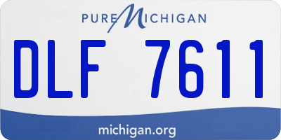 MI license plate DLF7611