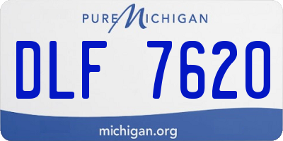 MI license plate DLF7620