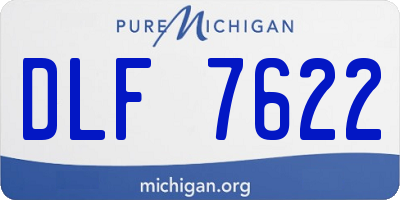 MI license plate DLF7622