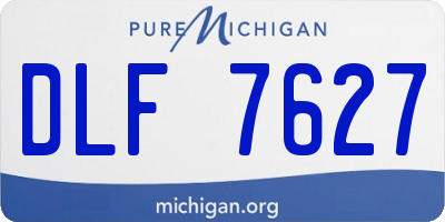 MI license plate DLF7627