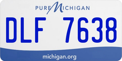 MI license plate DLF7638