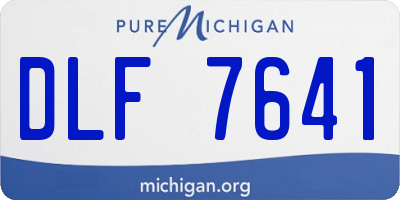 MI license plate DLF7641