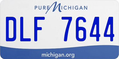 MI license plate DLF7644