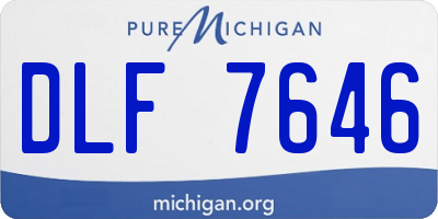 MI license plate DLF7646