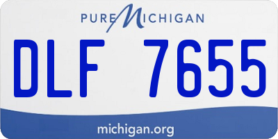 MI license plate DLF7655