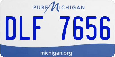 MI license plate DLF7656