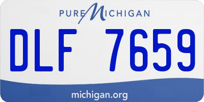MI license plate DLF7659