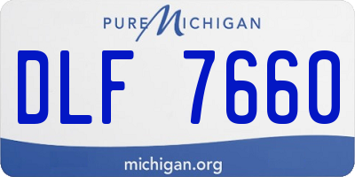 MI license plate DLF7660