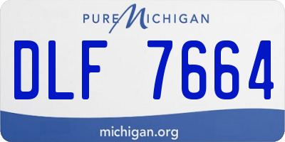 MI license plate DLF7664