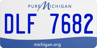 MI license plate DLF7682