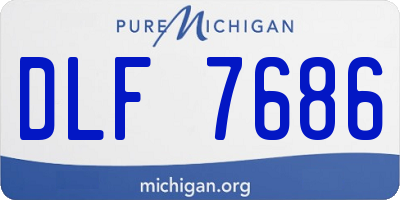 MI license plate DLF7686