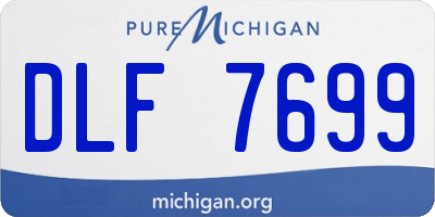 MI license plate DLF7699