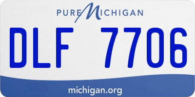 MI license plate DLF7706