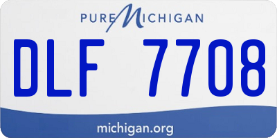 MI license plate DLF7708