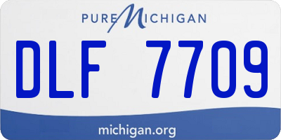 MI license plate DLF7709