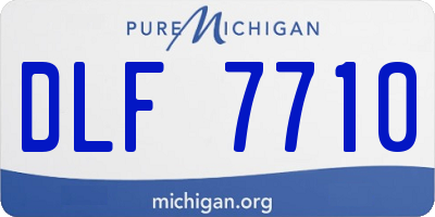 MI license plate DLF7710