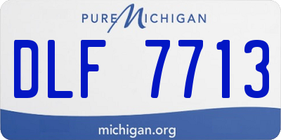 MI license plate DLF7713