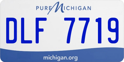 MI license plate DLF7719
