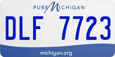 MI license plate DLF7723