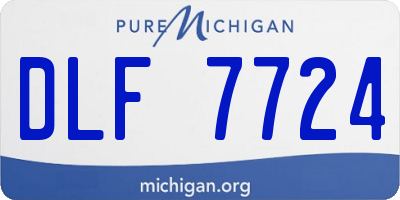 MI license plate DLF7724