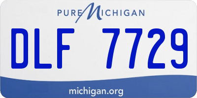 MI license plate DLF7729