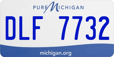MI license plate DLF7732