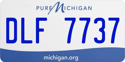 MI license plate DLF7737
