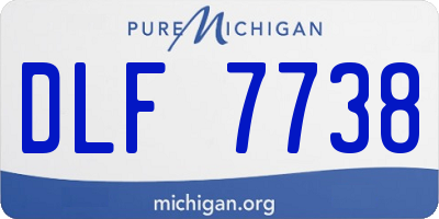 MI license plate DLF7738