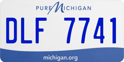 MI license plate DLF7741