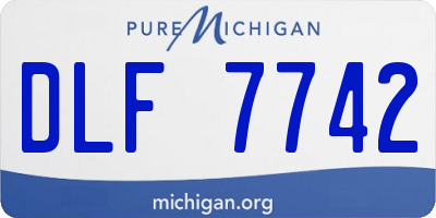 MI license plate DLF7742