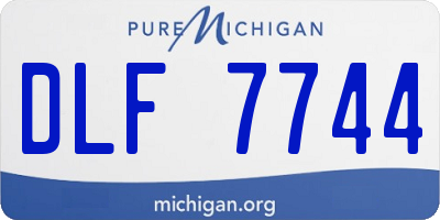 MI license plate DLF7744