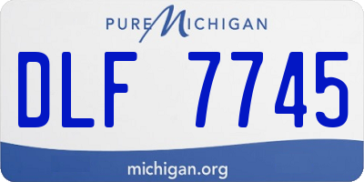 MI license plate DLF7745