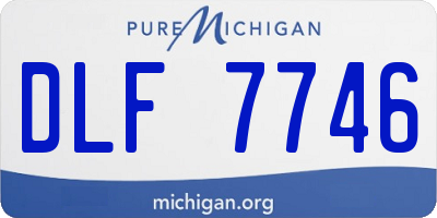 MI license plate DLF7746