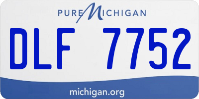 MI license plate DLF7752