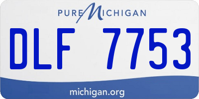 MI license plate DLF7753