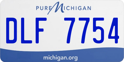 MI license plate DLF7754