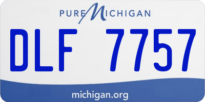MI license plate DLF7757