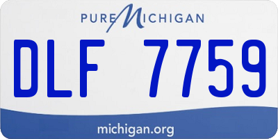 MI license plate DLF7759