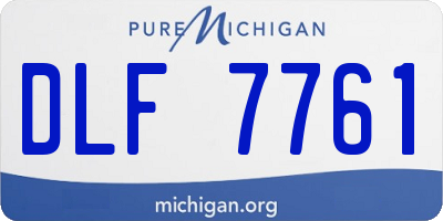 MI license plate DLF7761