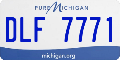 MI license plate DLF7771
